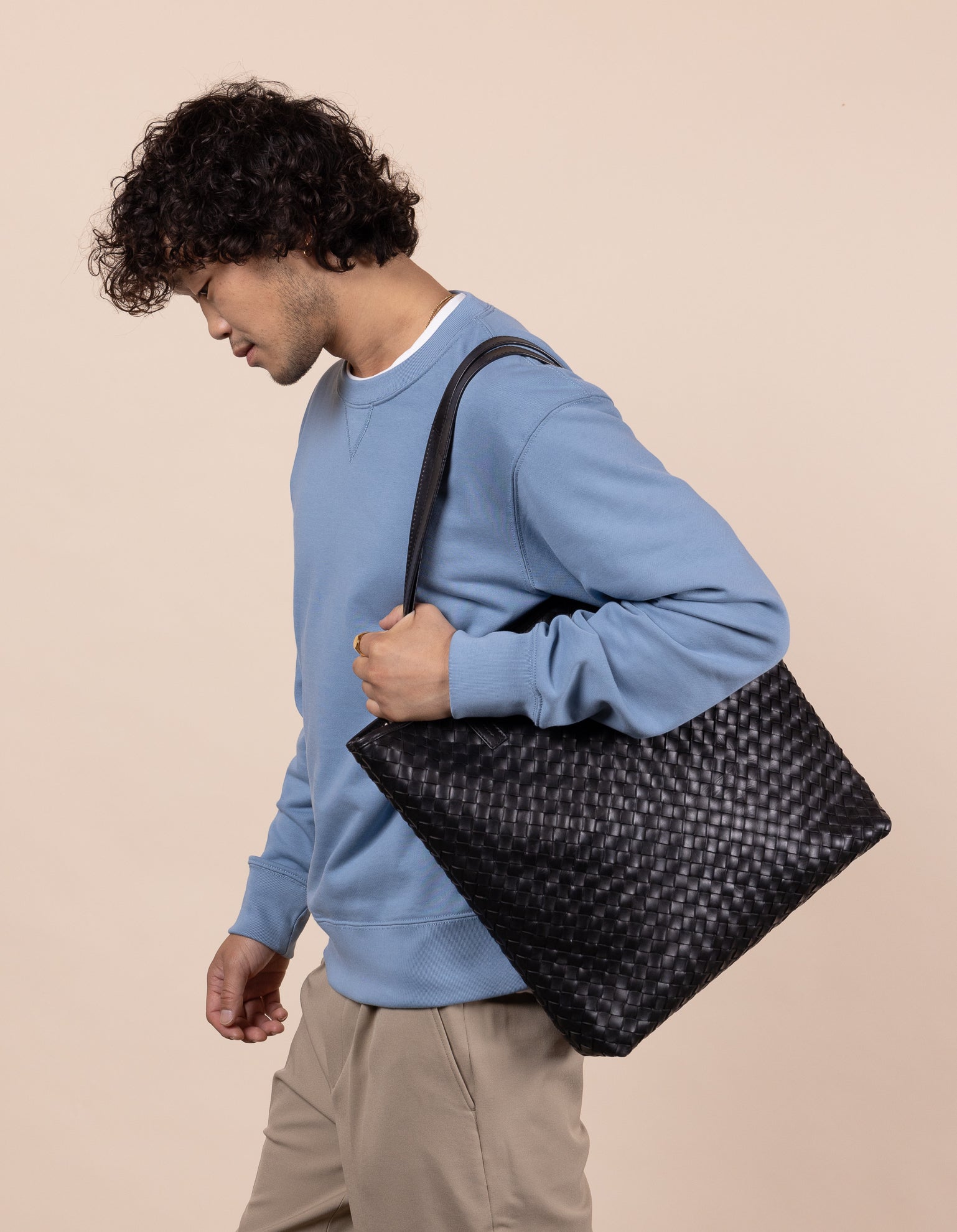 Black weave bag Clearance
