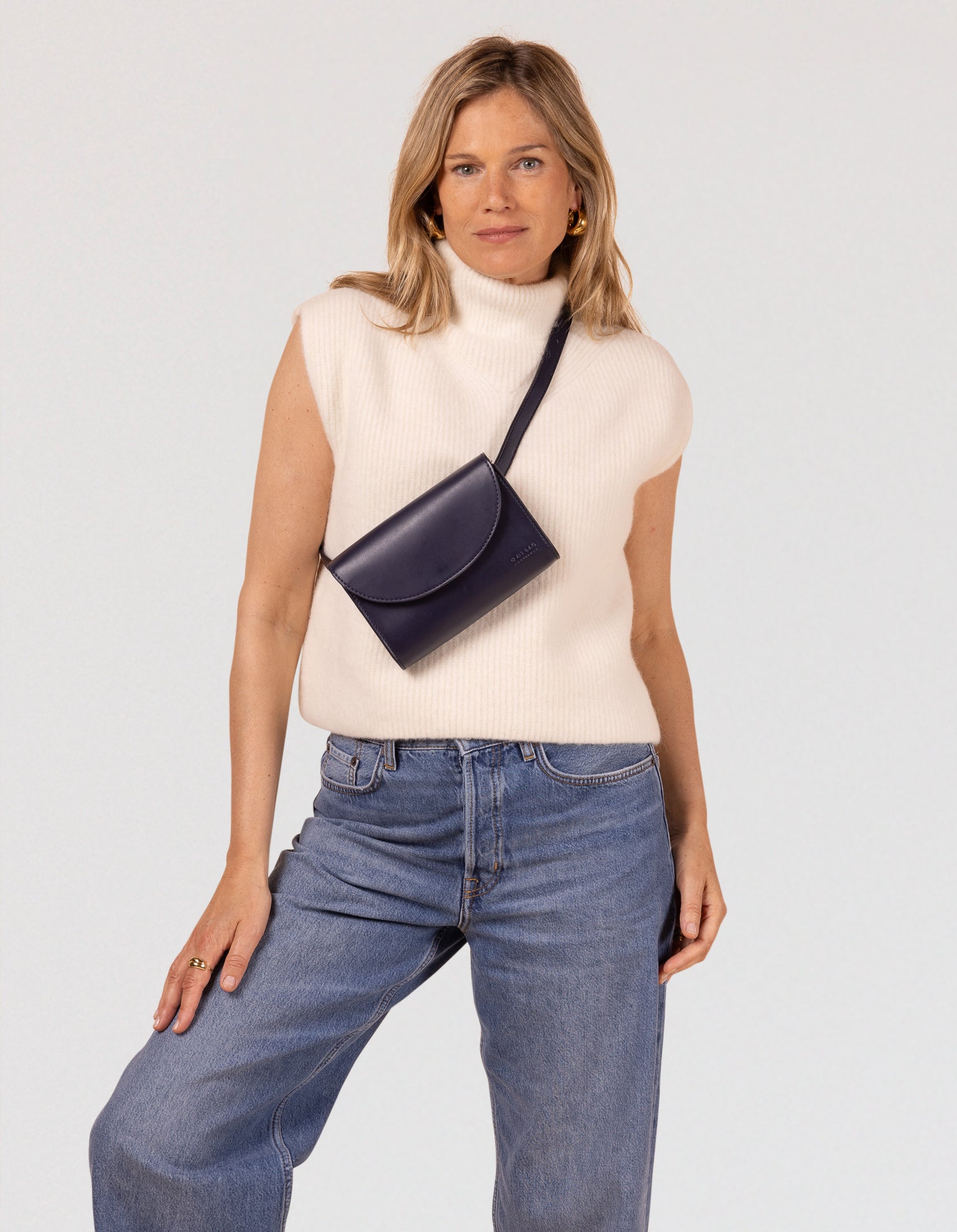 Crossbody Bag Navy Lutz Morris Parker Bag Sanne Belt Bag Navy