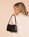 Model image of Taylor black classic leather mini shoulder bag