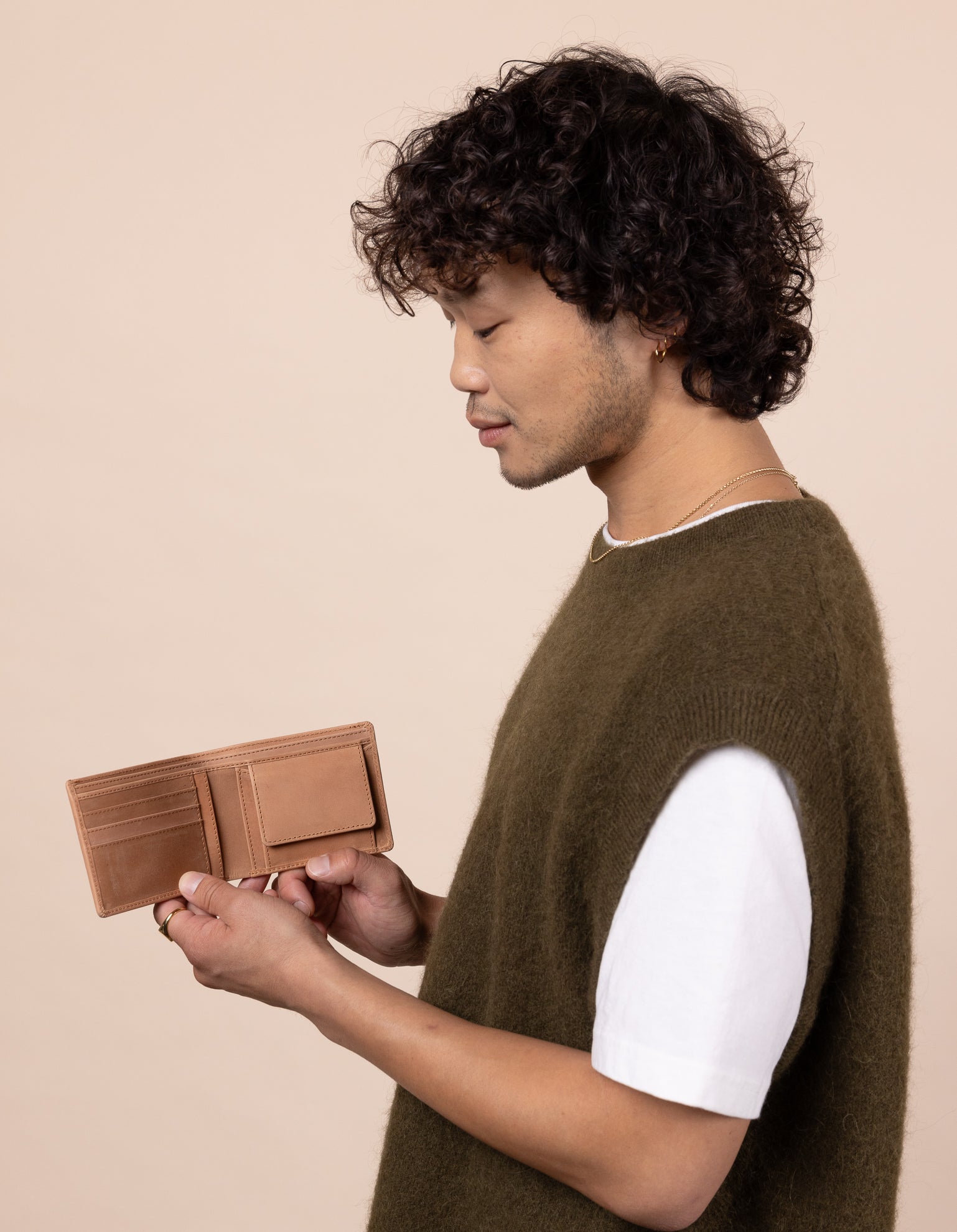 Perfectly Imperfect - Tobi's Wallet - Camel Hunter Leather