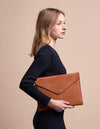 Perfectly Imperfect Envelope Laptop Sleeve 13" - Cognac Classic Leather