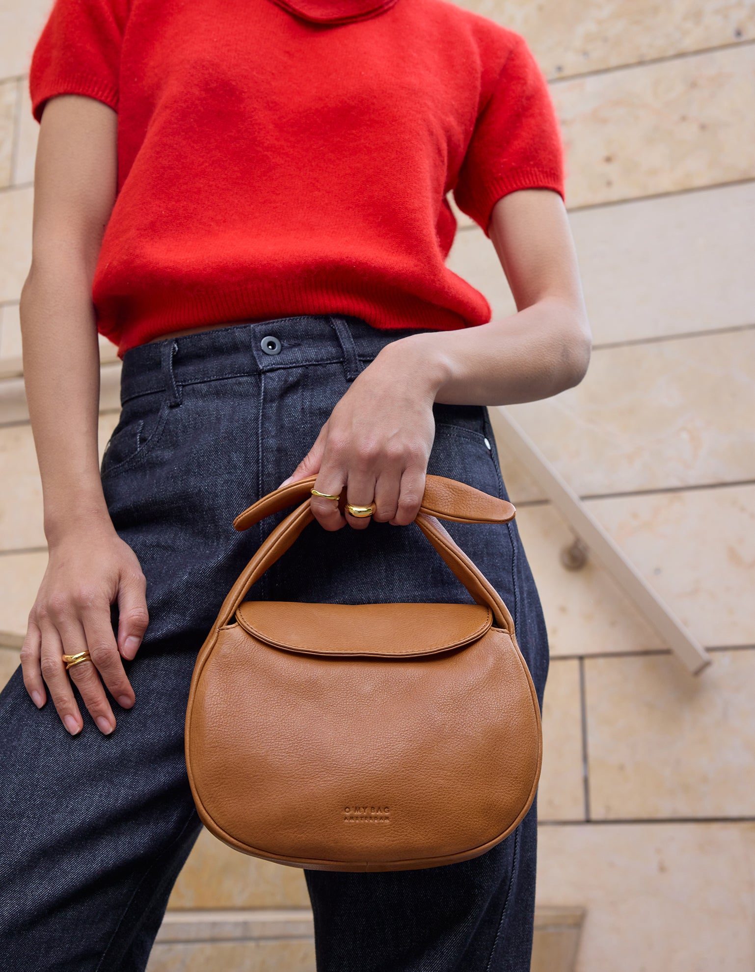 Coco Croissant - Wild Oak Soft Grain Leather