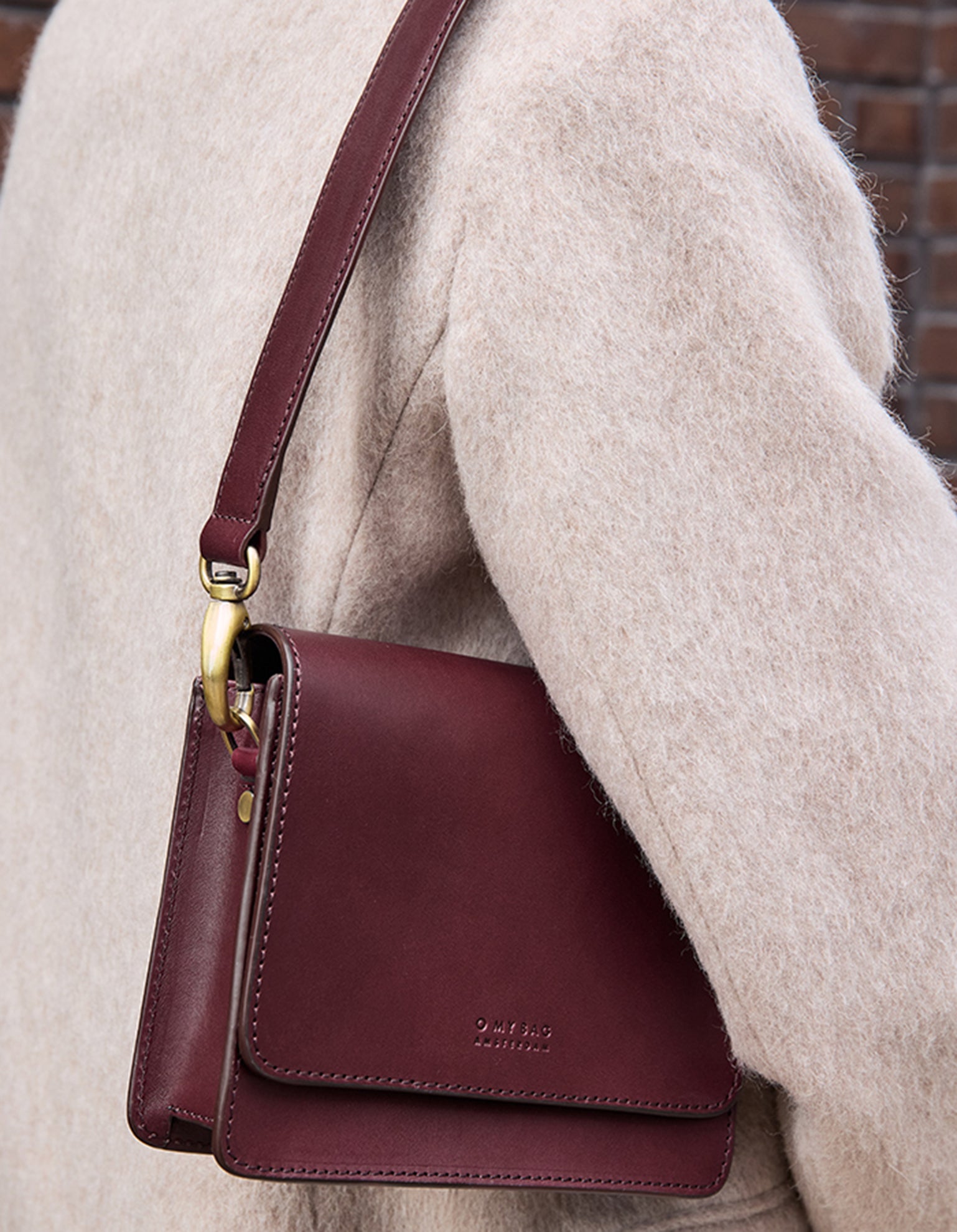 Audrey Mini - Dark Cherry Classic Leather