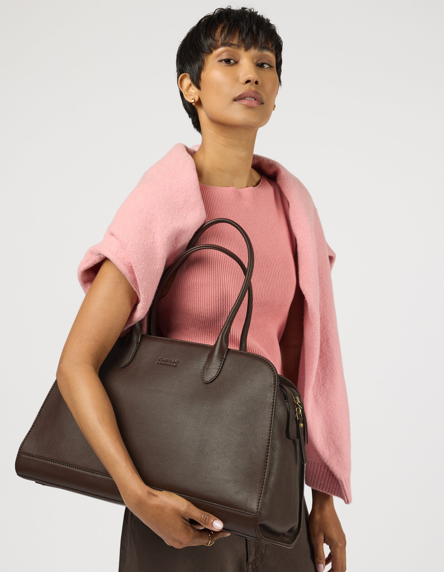 Alma 13/14" - Chocolate Soft Grain Leather