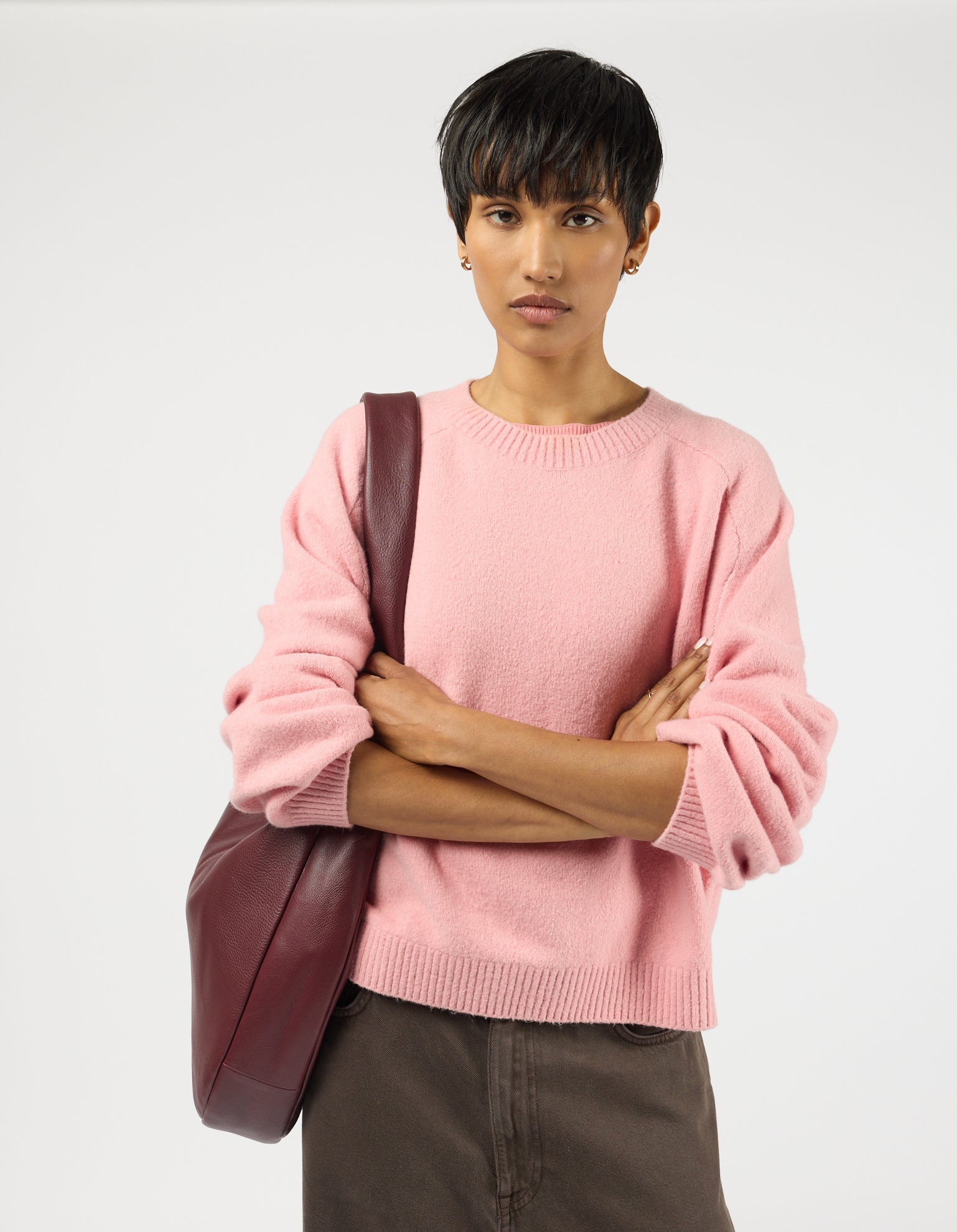 Coco Grand - Dark Cherry Soft Grain Leather