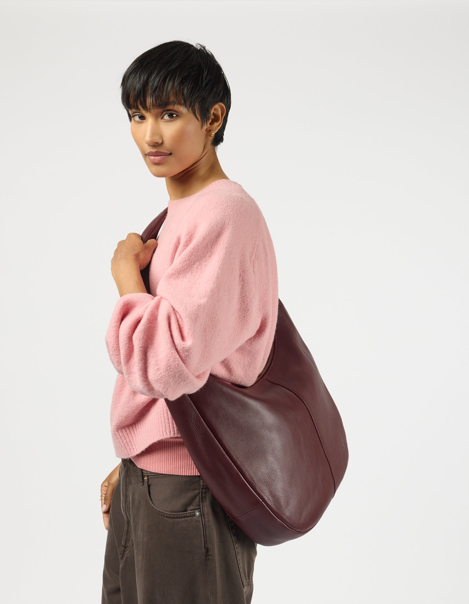 Coco Grand - Dark Cherry Soft Grain Leather