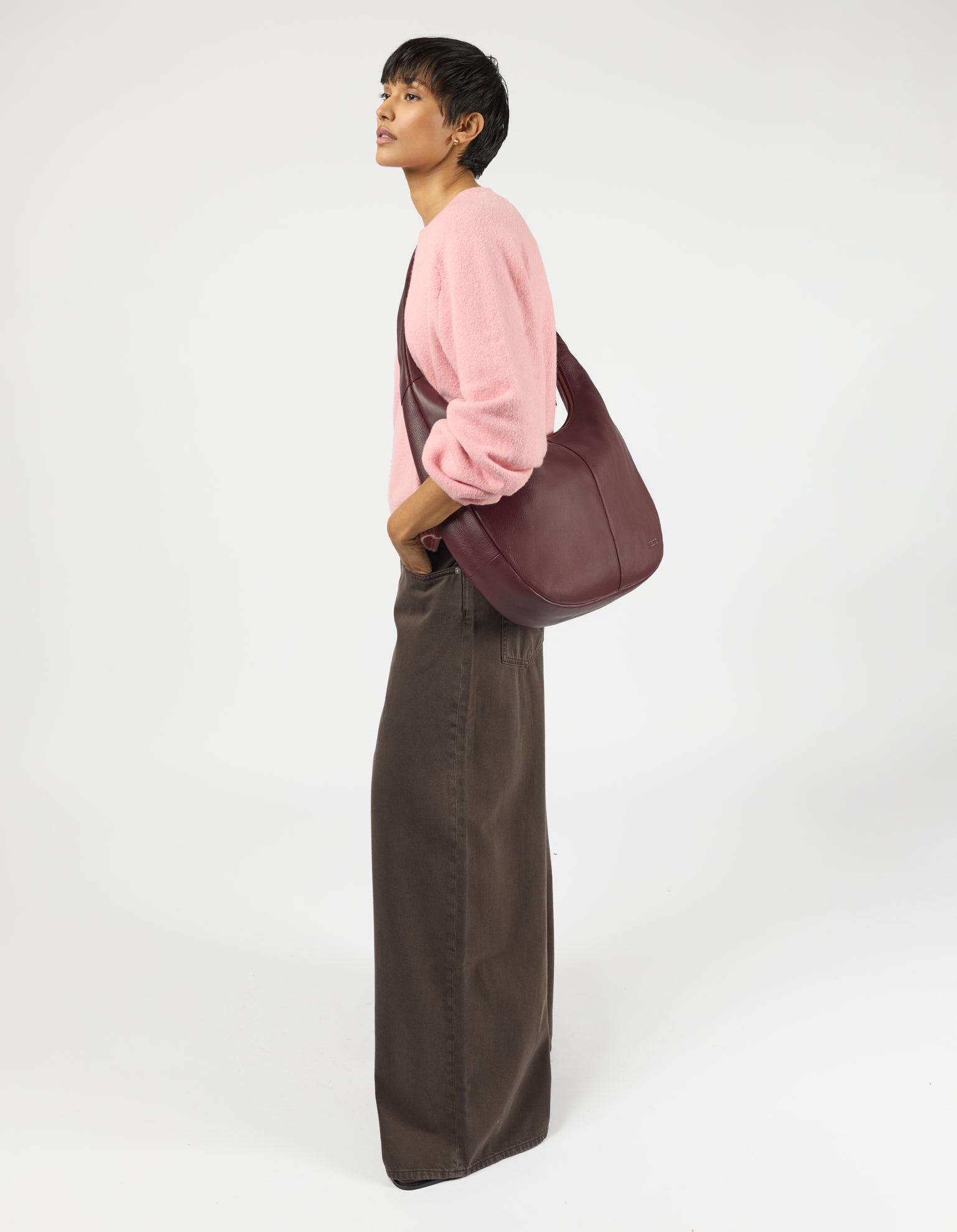 Coco Grand - Dark Cherry Soft Grain Leather