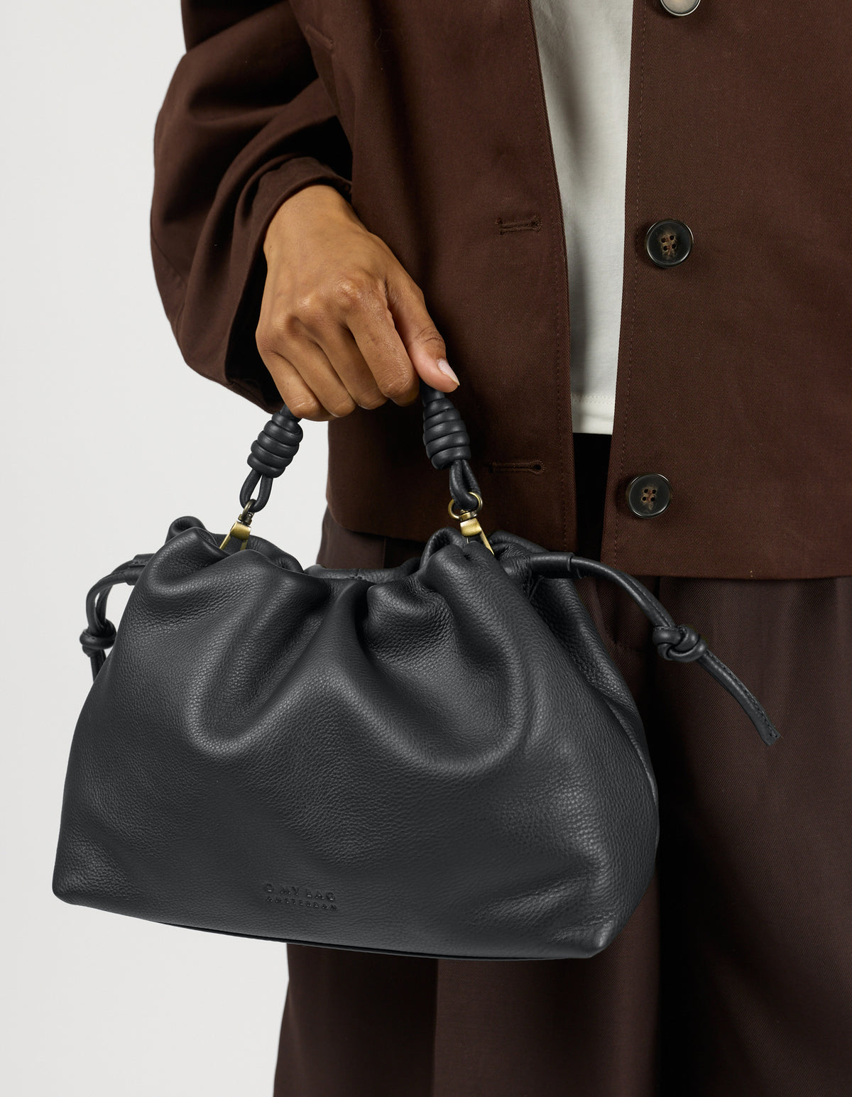 Kiki Midi - Black Soft Grain Leather