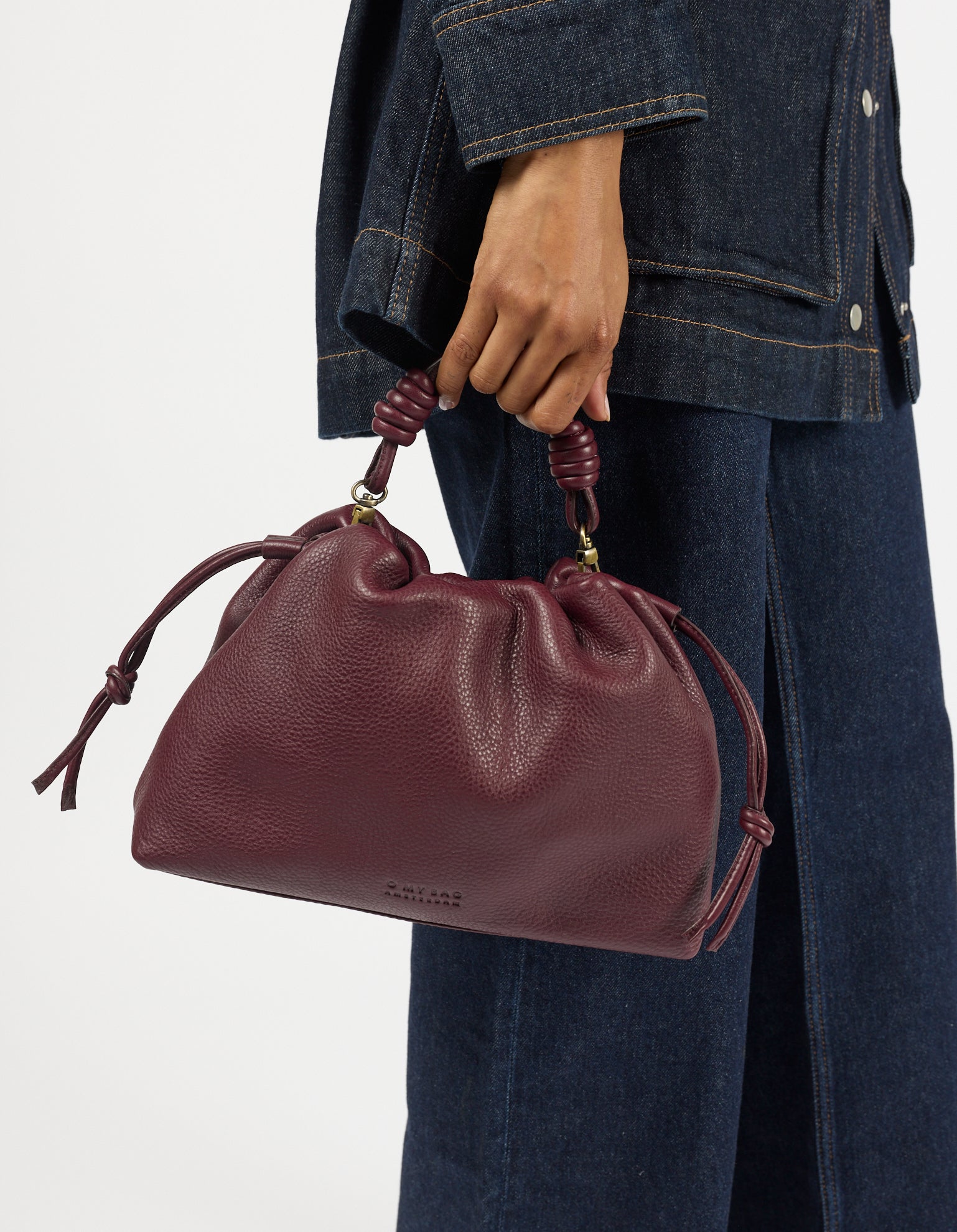 Kiki Midi - Dark Cherry Soft Grain Leather