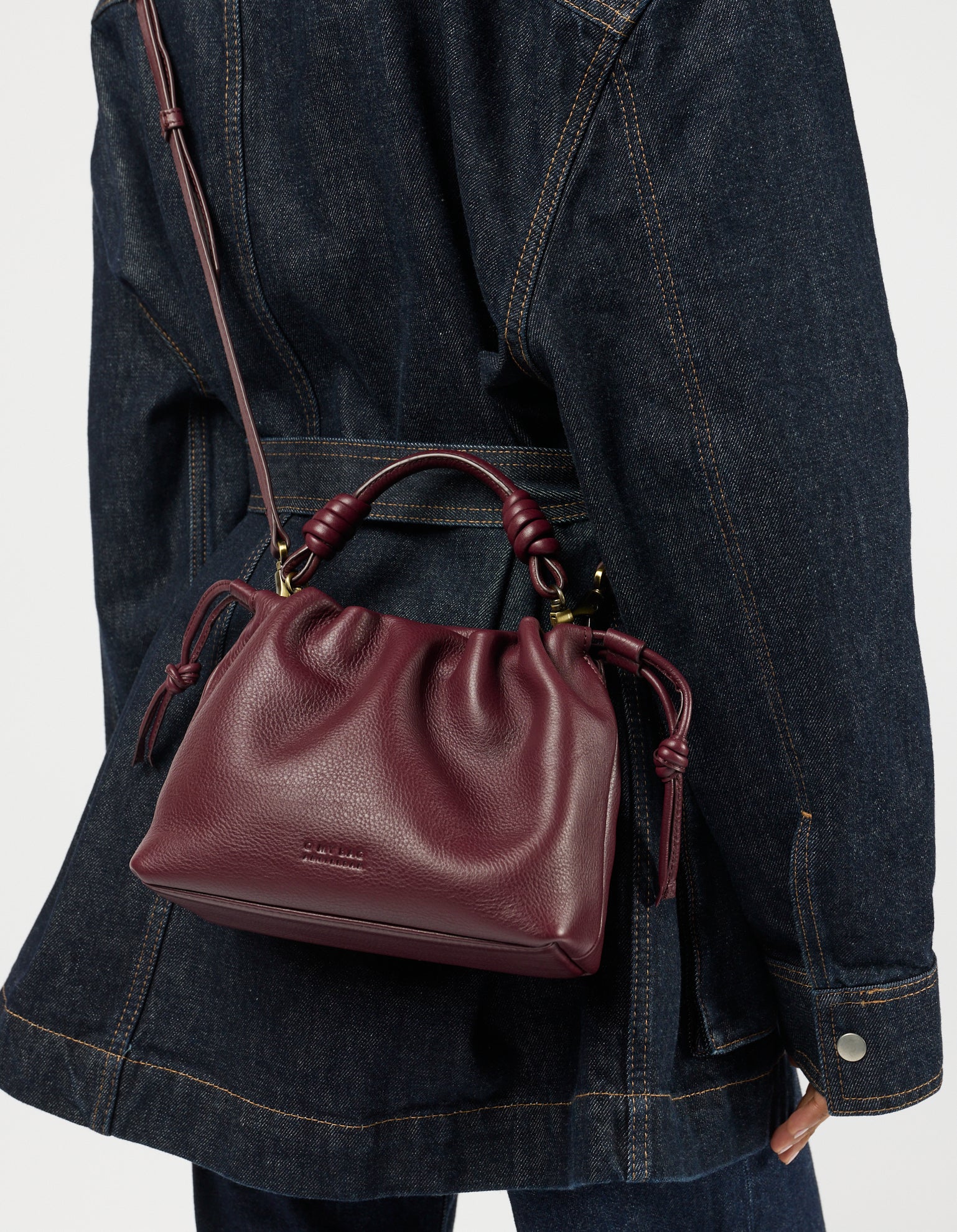 Kiki Mini - Dark Cherry Soft Grain Leather