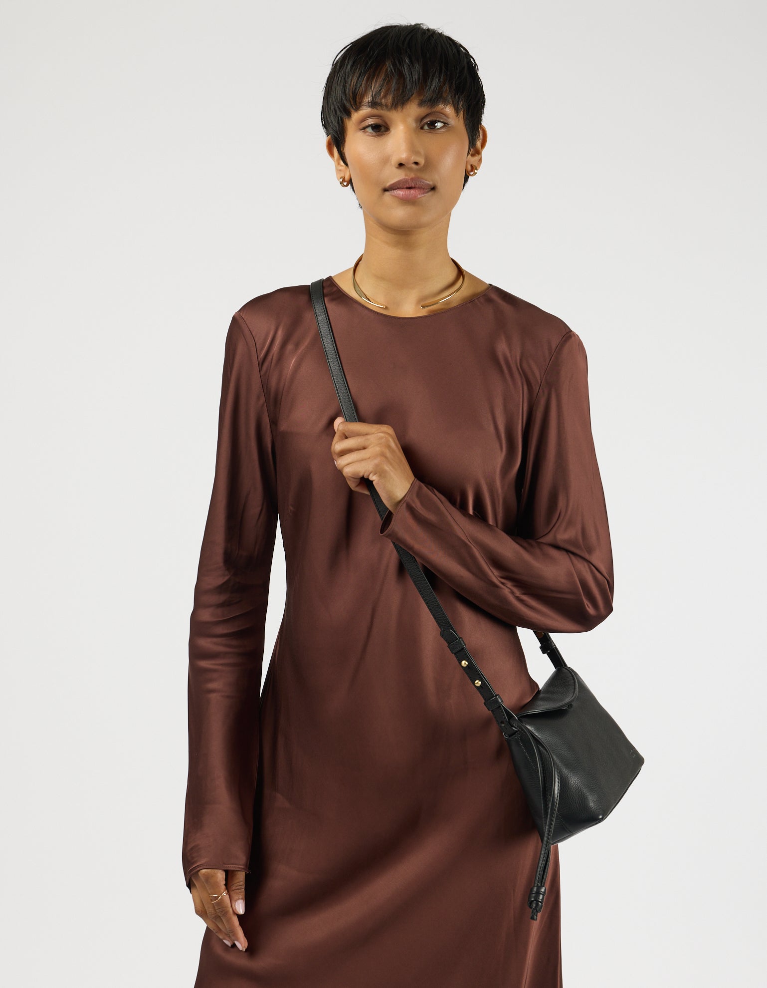 Sienna Mini - Black Soft Grain Leather
