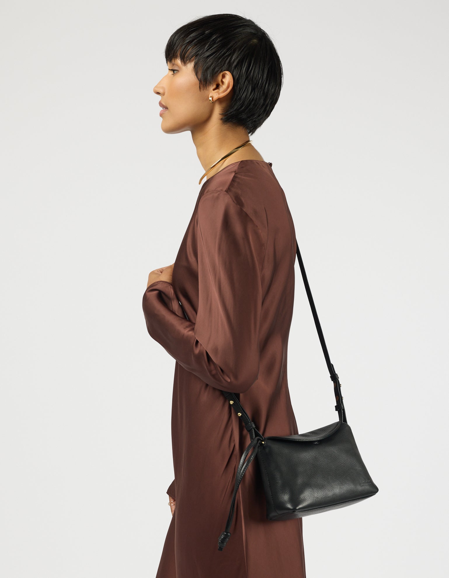 Sienna Mini - Black Soft Grain Leather