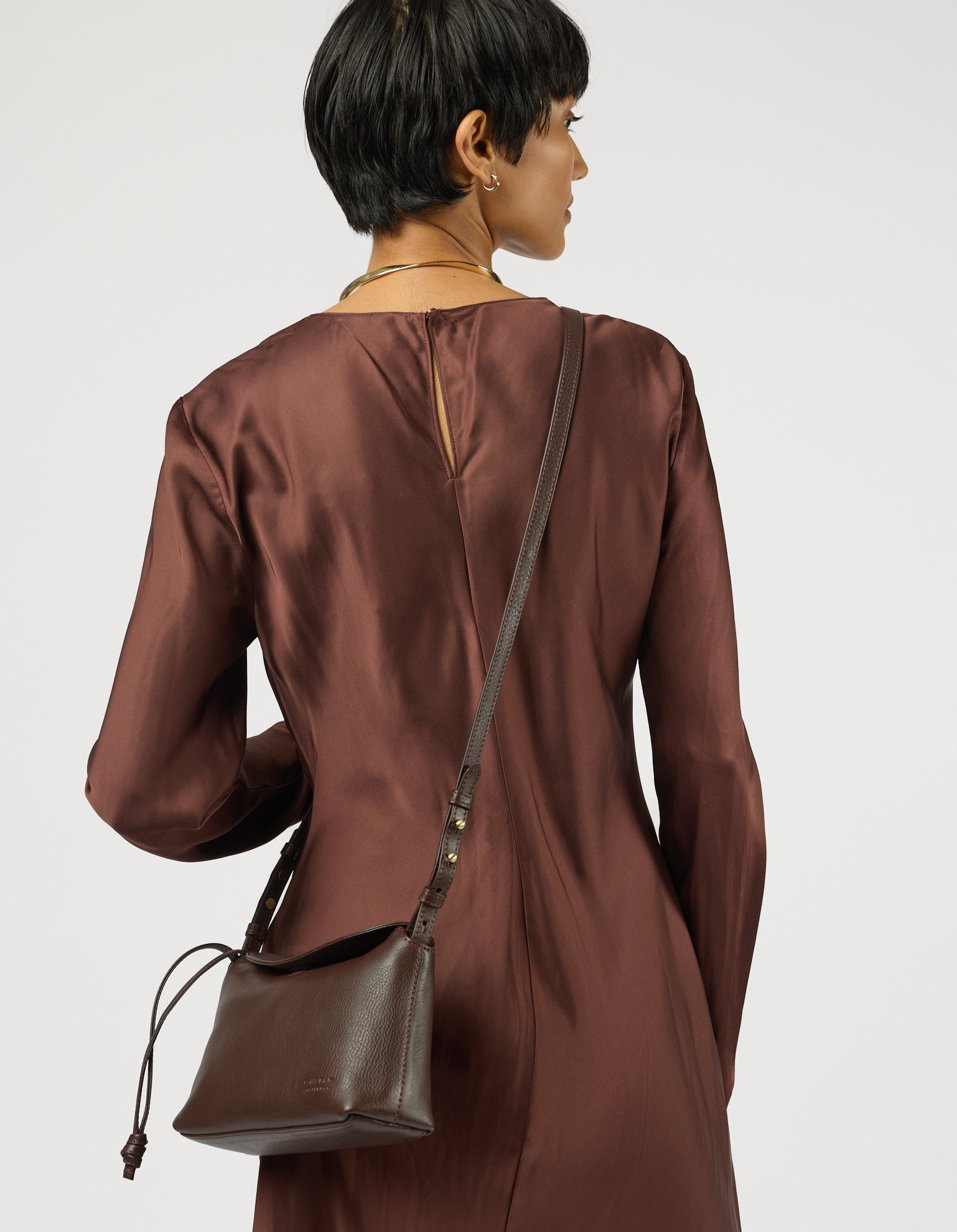 Sienna Mini - Chocolate Soft Grain Leather