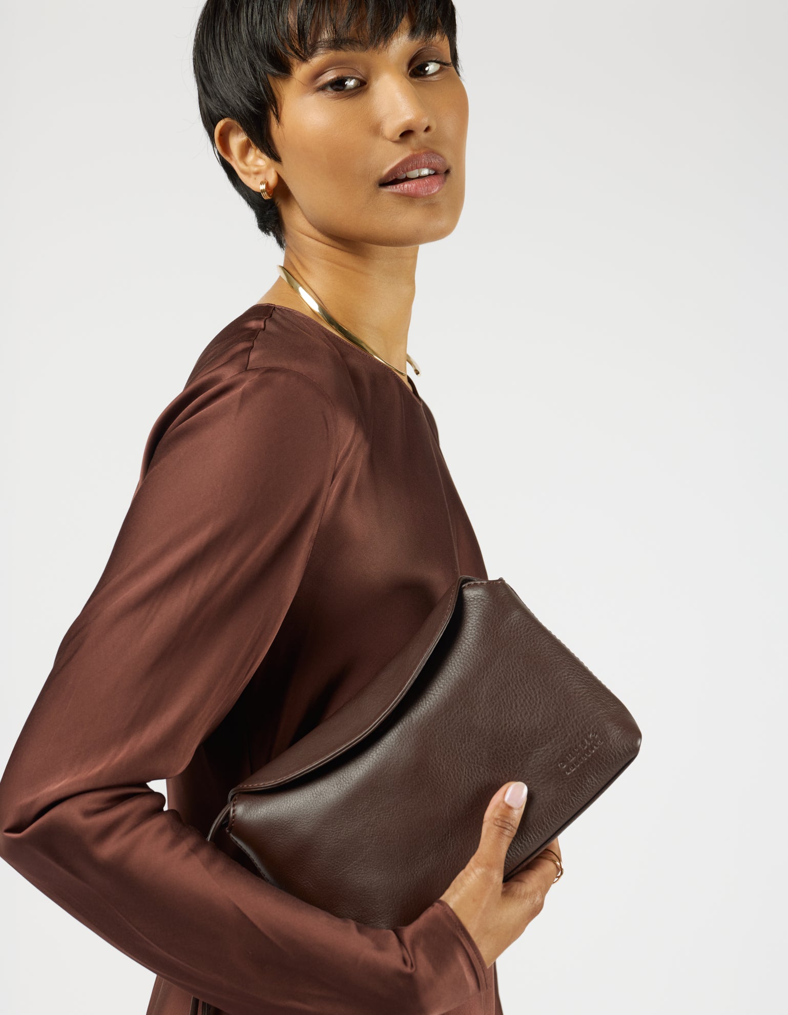 Sienna Mini - Chocolate Soft Grain Leather
