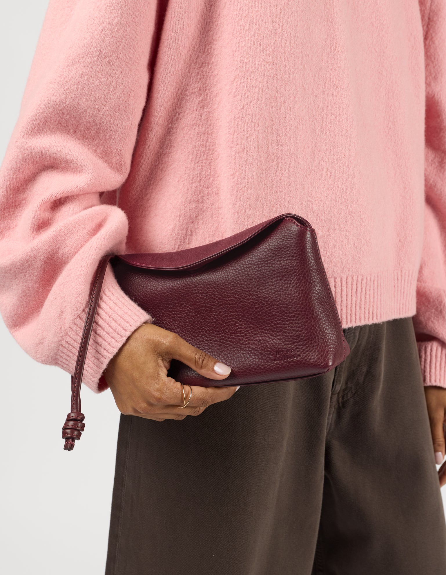 Sienna Mini - Dark Cherry Soft Grain Leather