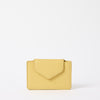 Front of Harmonica Wallet in Butter Yellow Classic Leather