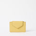 Front of Harmonica Wallet in Butter Yellow Classic Leather