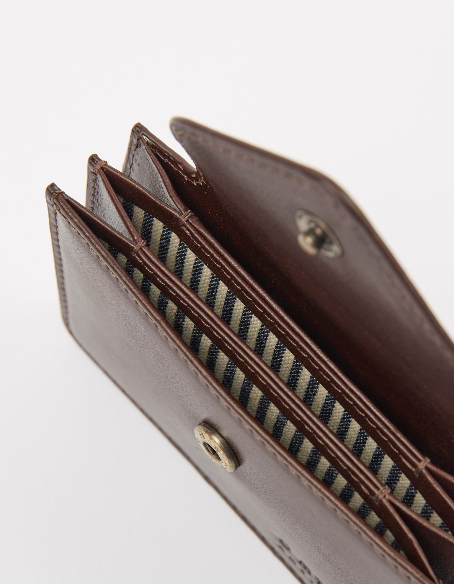 Harmonica Wallet - Chocolate Classic Leather