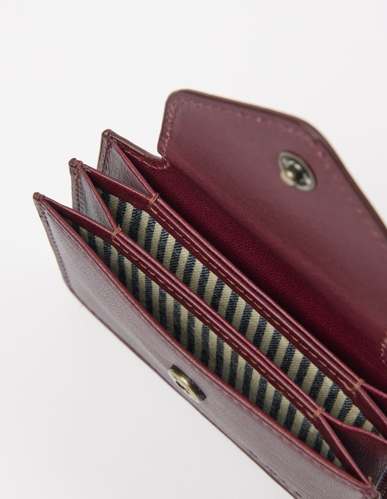 Harmonica Wallet - Dark Cherry Classic Leather