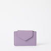 Front of Harmonica Wallet in Lavender Classic Leather