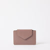 Front of Harmonica Wallet in Pale Mauve Classic Leather