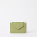 Front of Harmonica Wallet in Tea Green Classic Leather