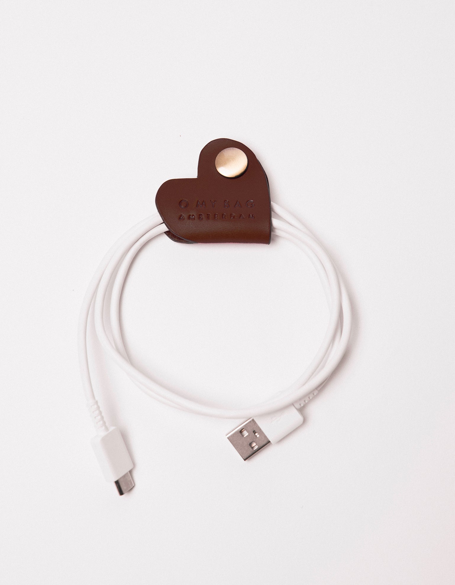 Heart Cord Taco - Chocolate Classic Leather