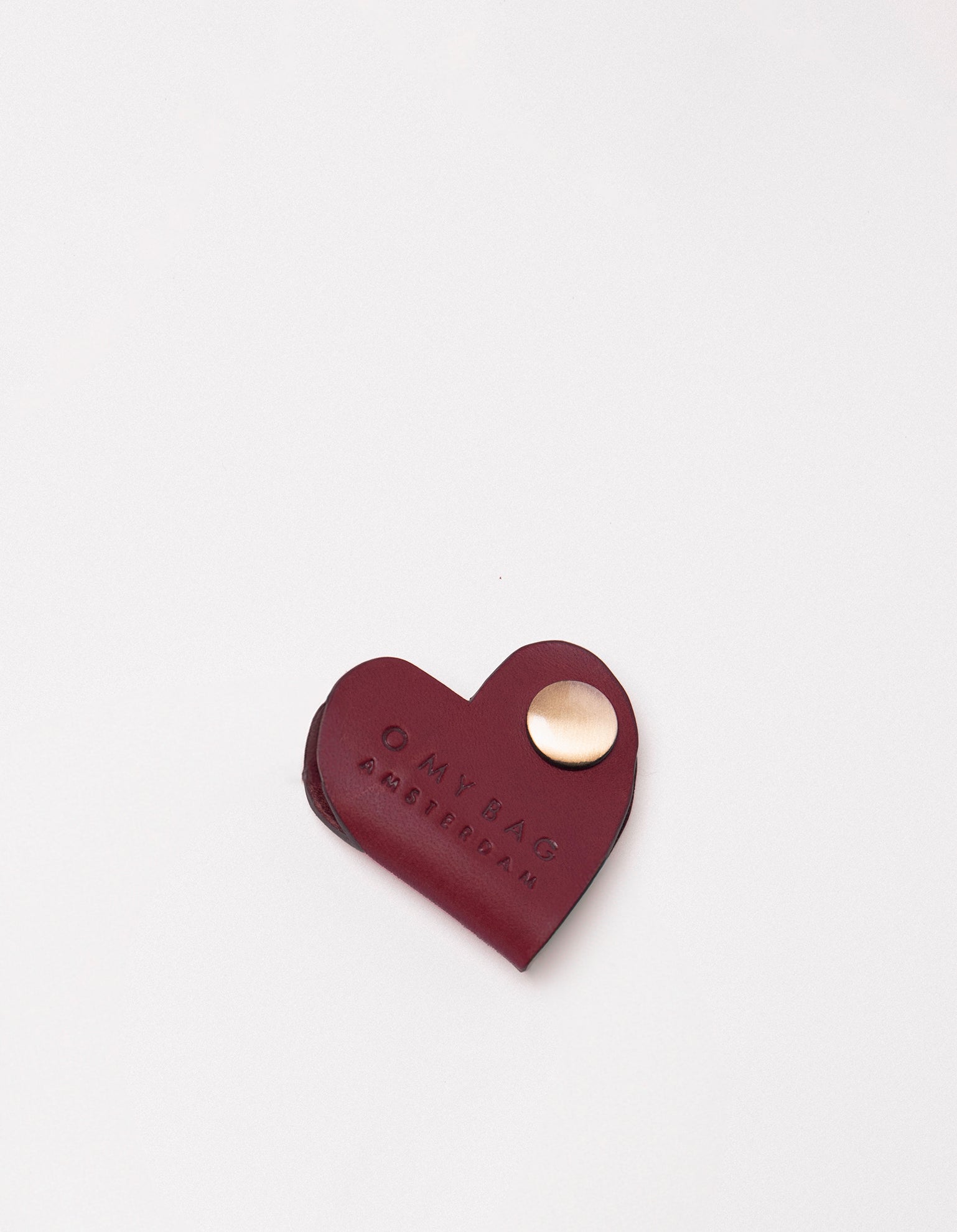 Heart Cord Taco - Dark Cherry Classic Leather