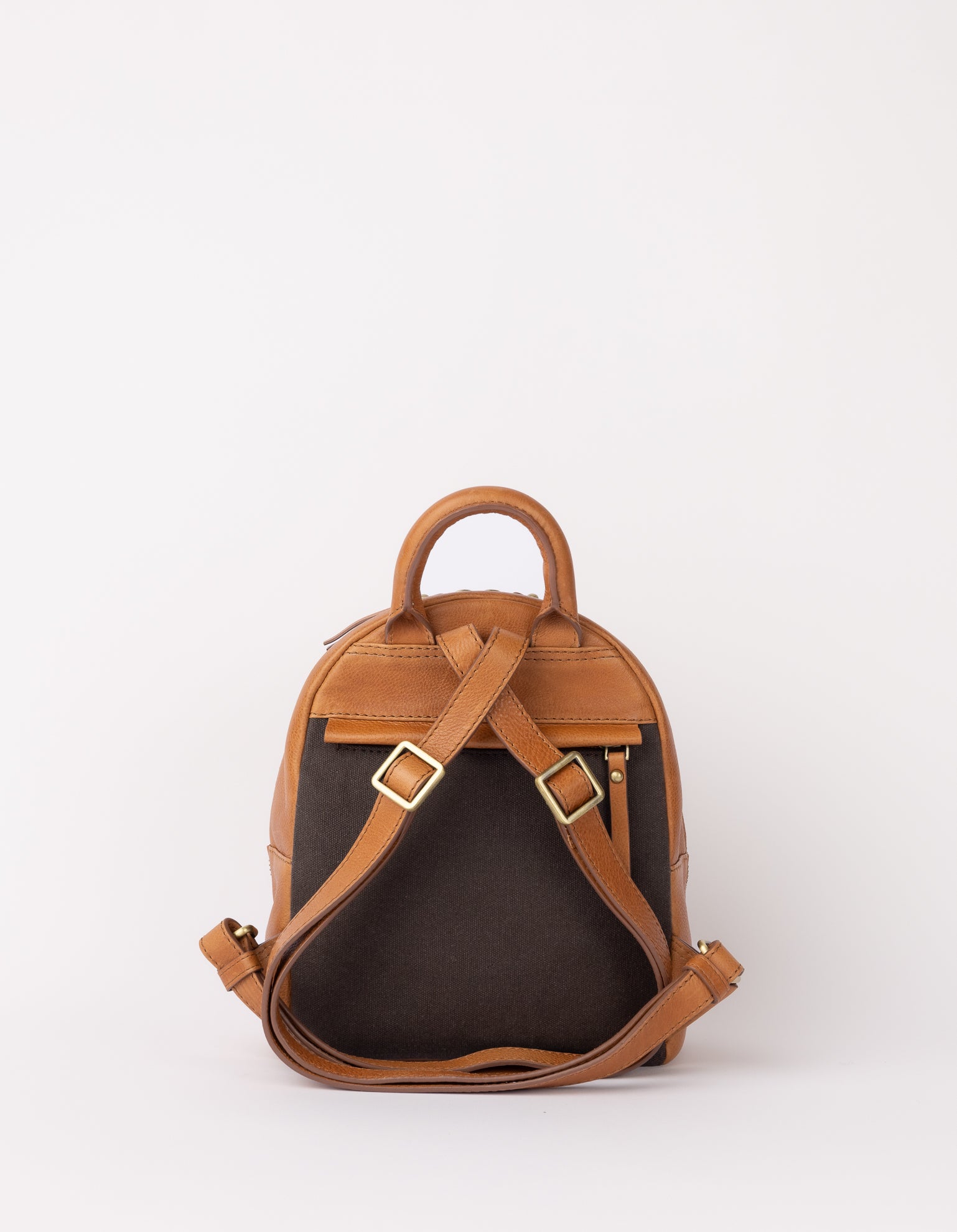 Small backpack with leather details offers