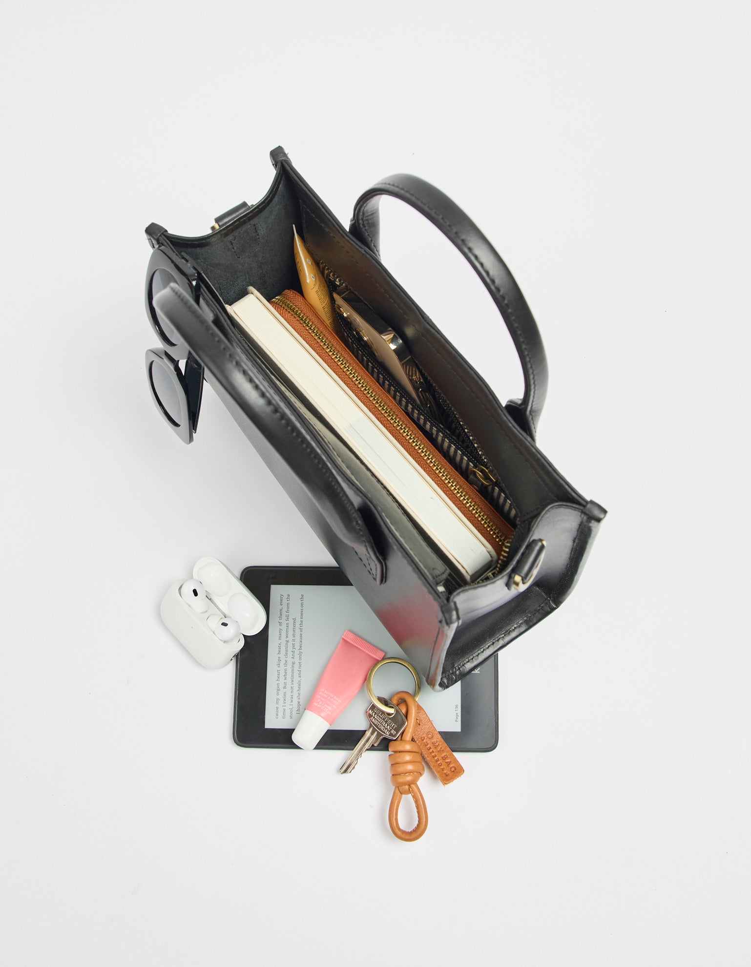 Jackie Midi - Zwart Klassiek Leer