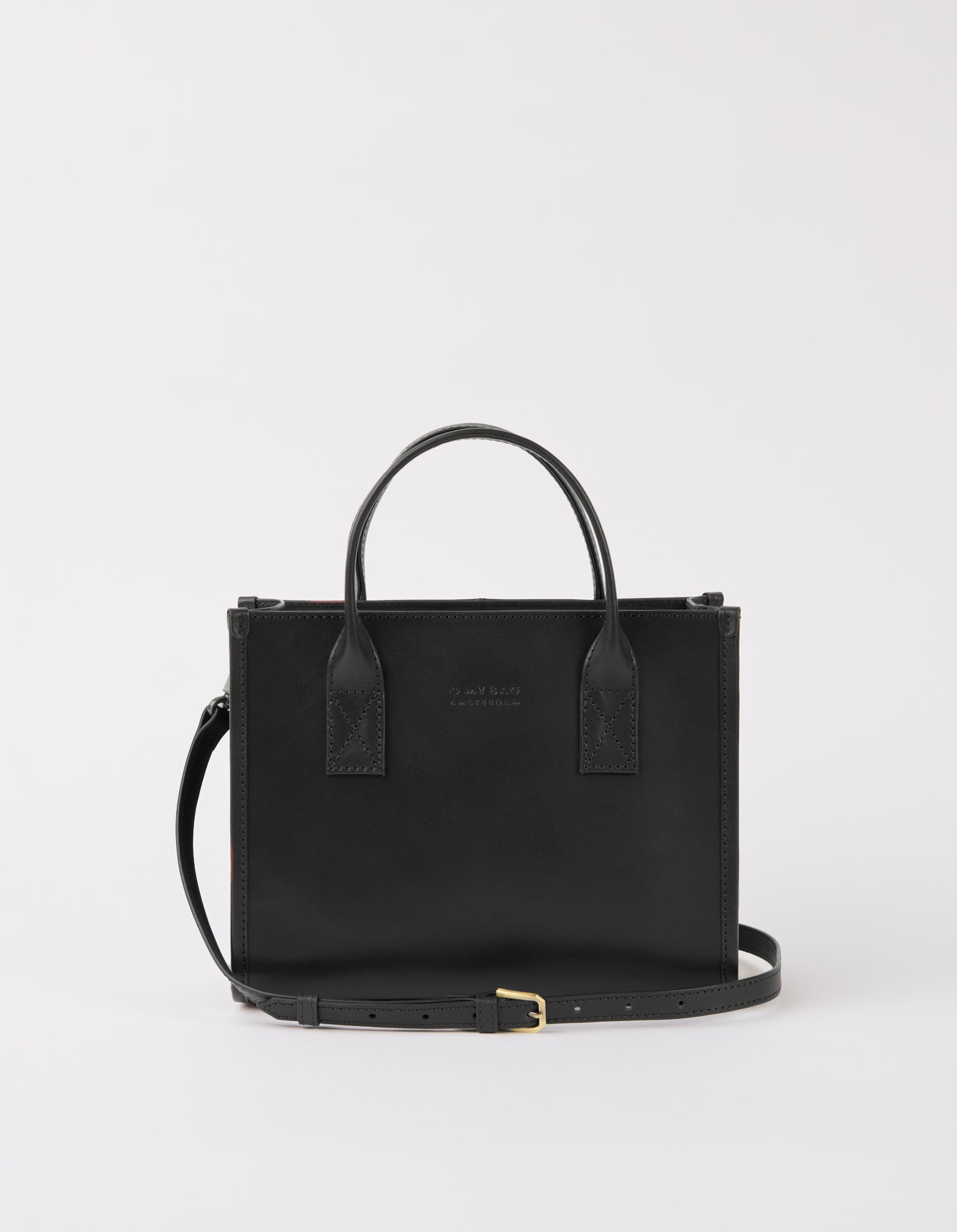 Jackie Midi + Leather Strap - Black Classic Leather