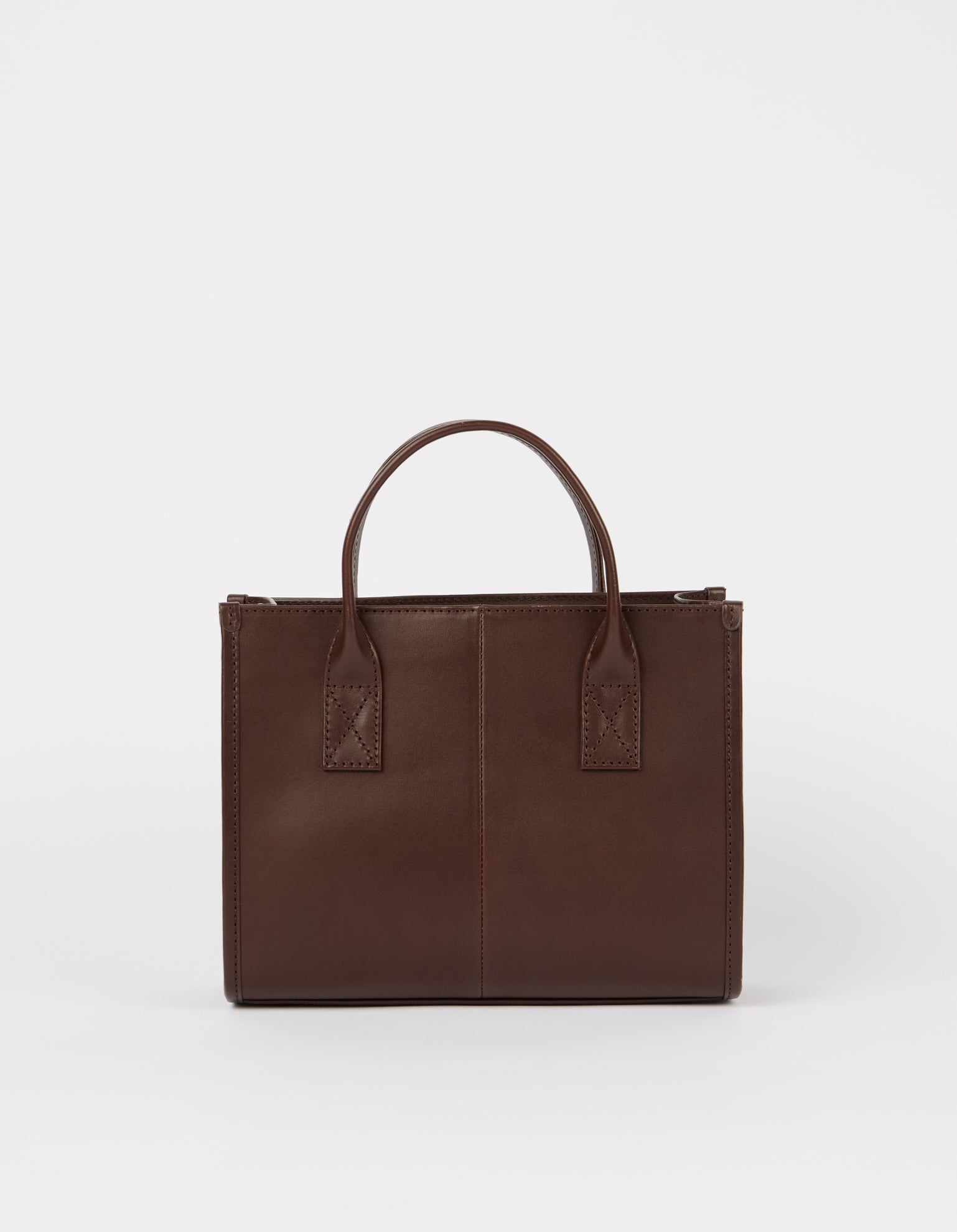 Jackie Midi + Leren Strap - Chocoladebruin Klassiek Leer