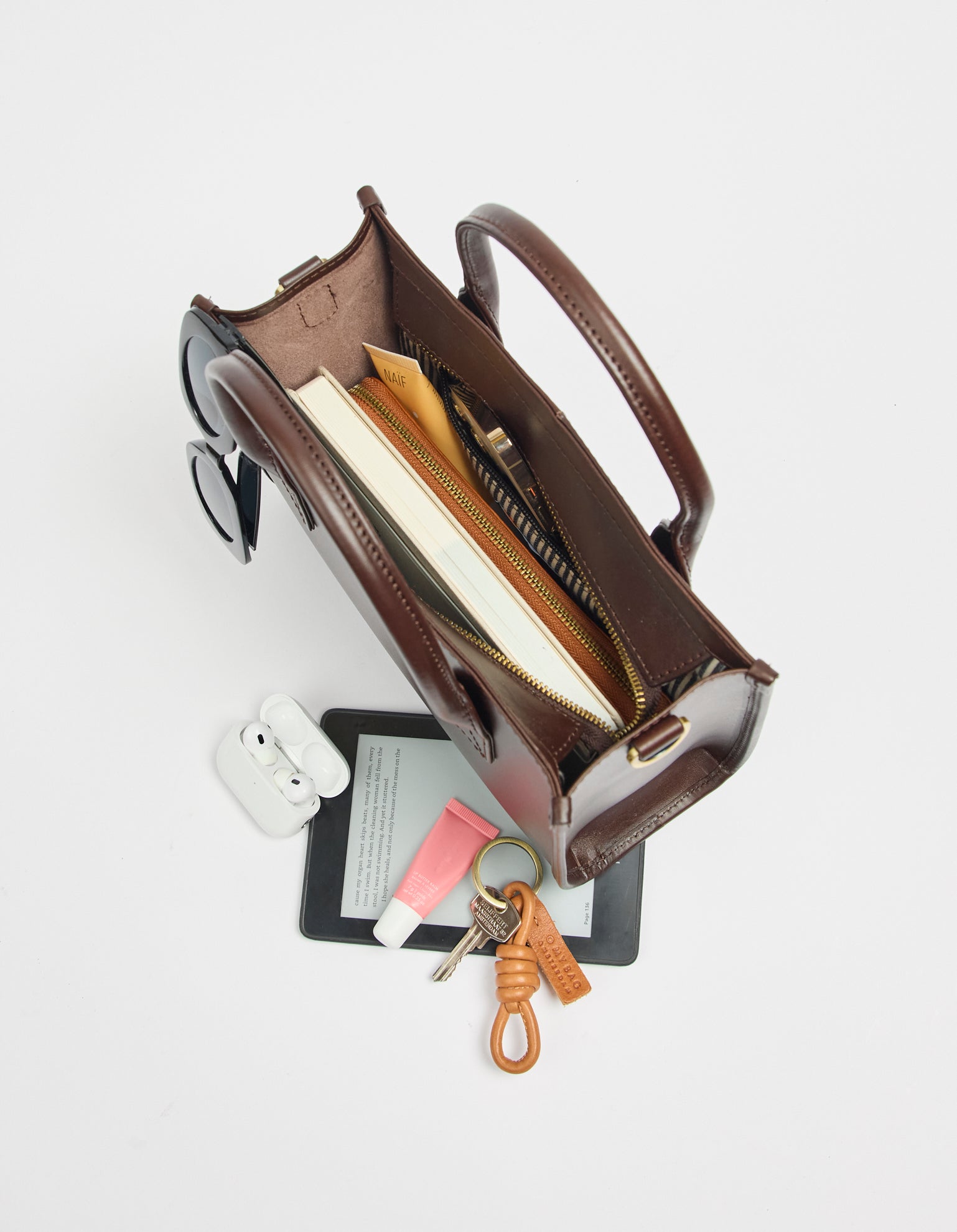 Jackie Midi + Webbing Strap - Chocolate Classic Leather