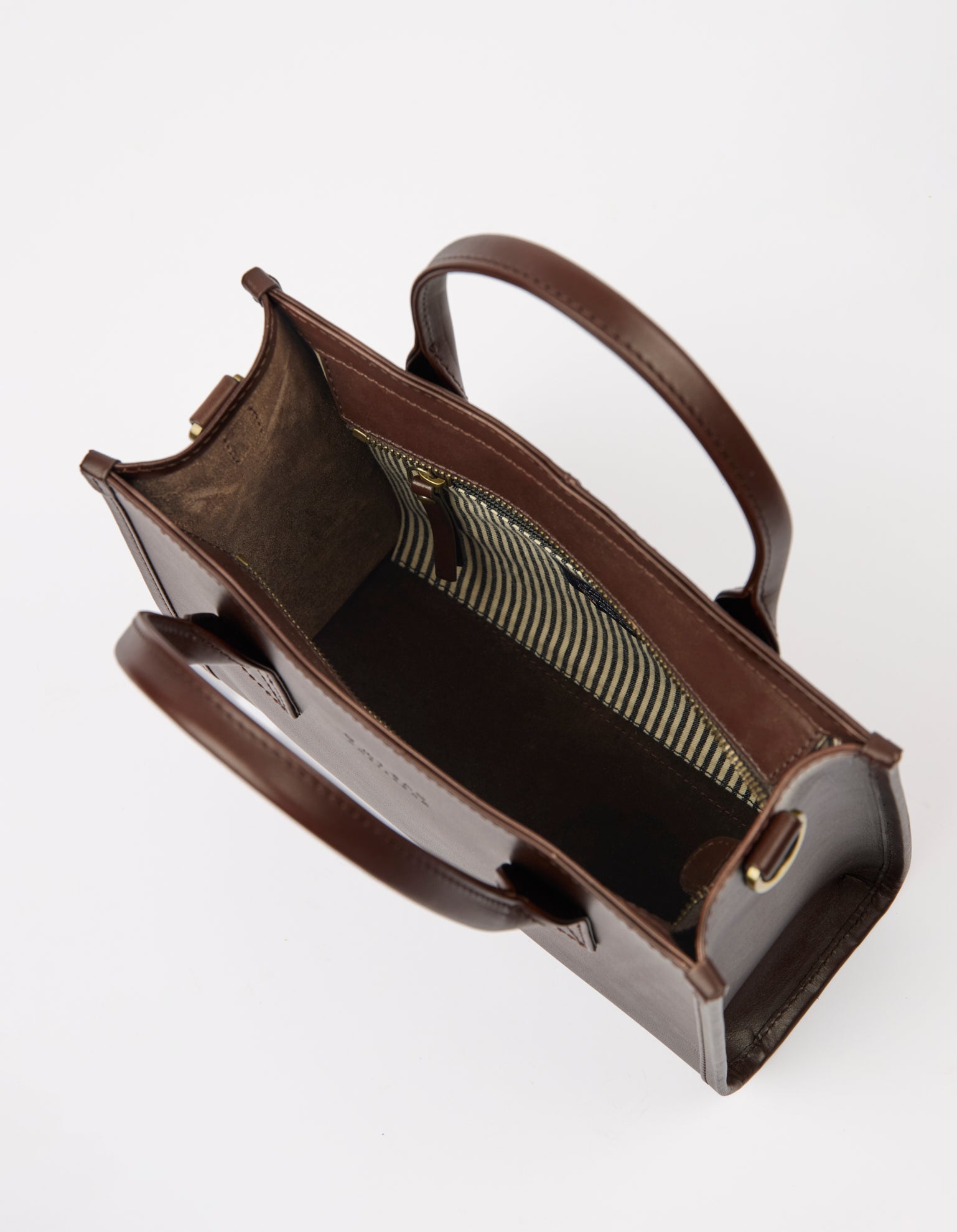 Jackie Midi + Leren Strap - Chocoladebruin Klassiek Leer