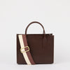 Jackie Midi + Webbing Strap - Chocolate Classic Leather