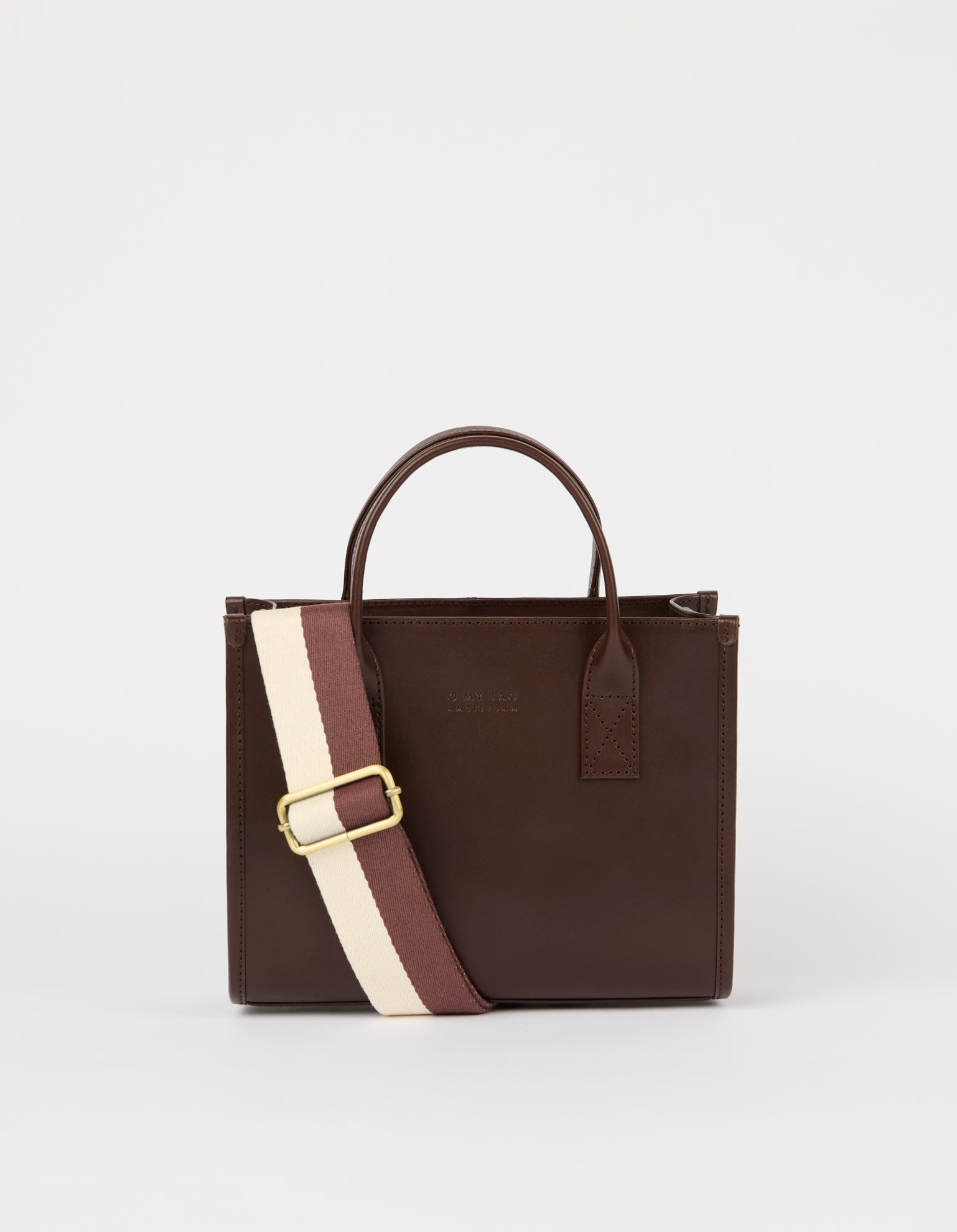 Jackie Midi + Webbing Strap - Chocolate Classic Leather