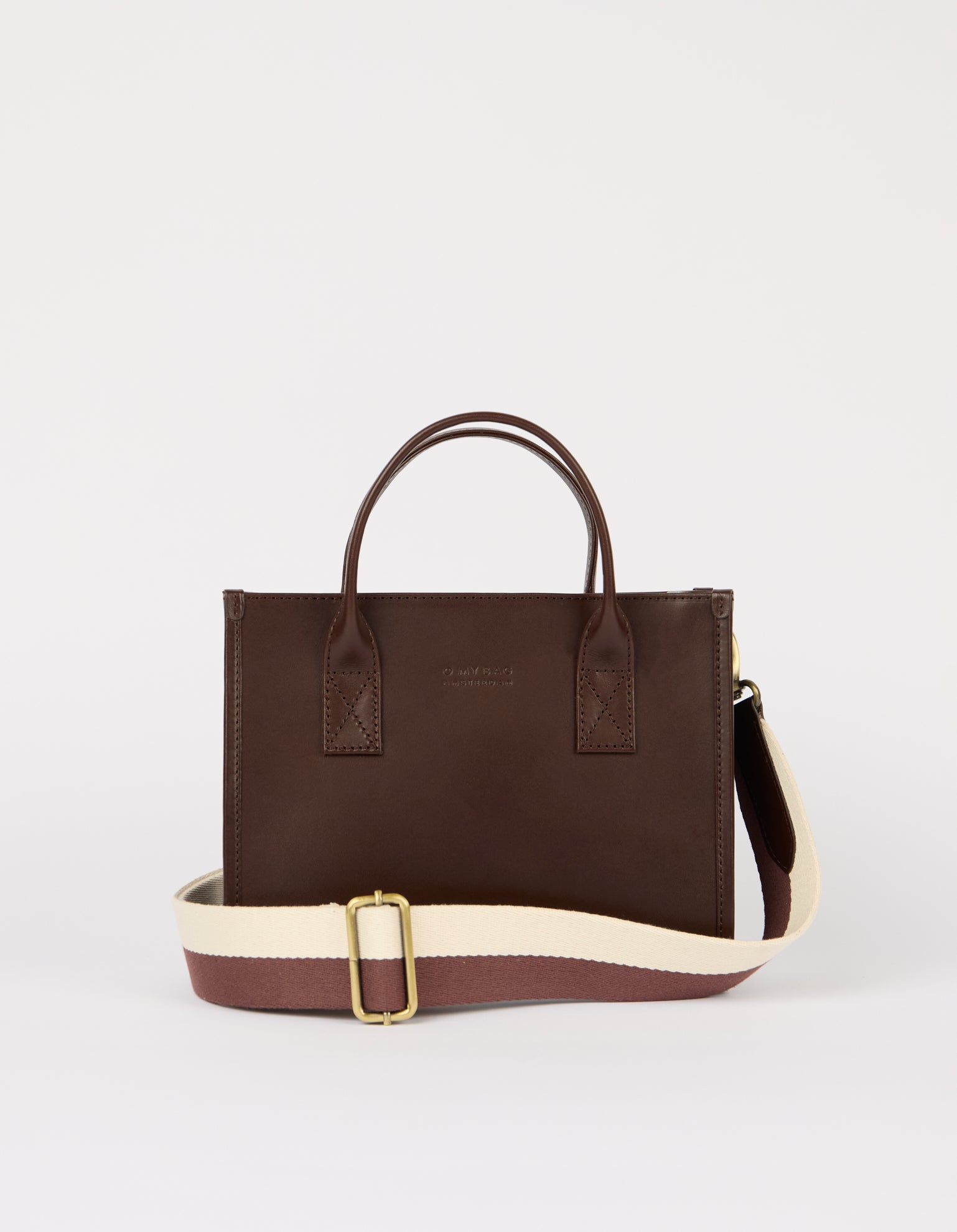 Jackie Midi + Webbing Strap - Chocolate Classic Leather