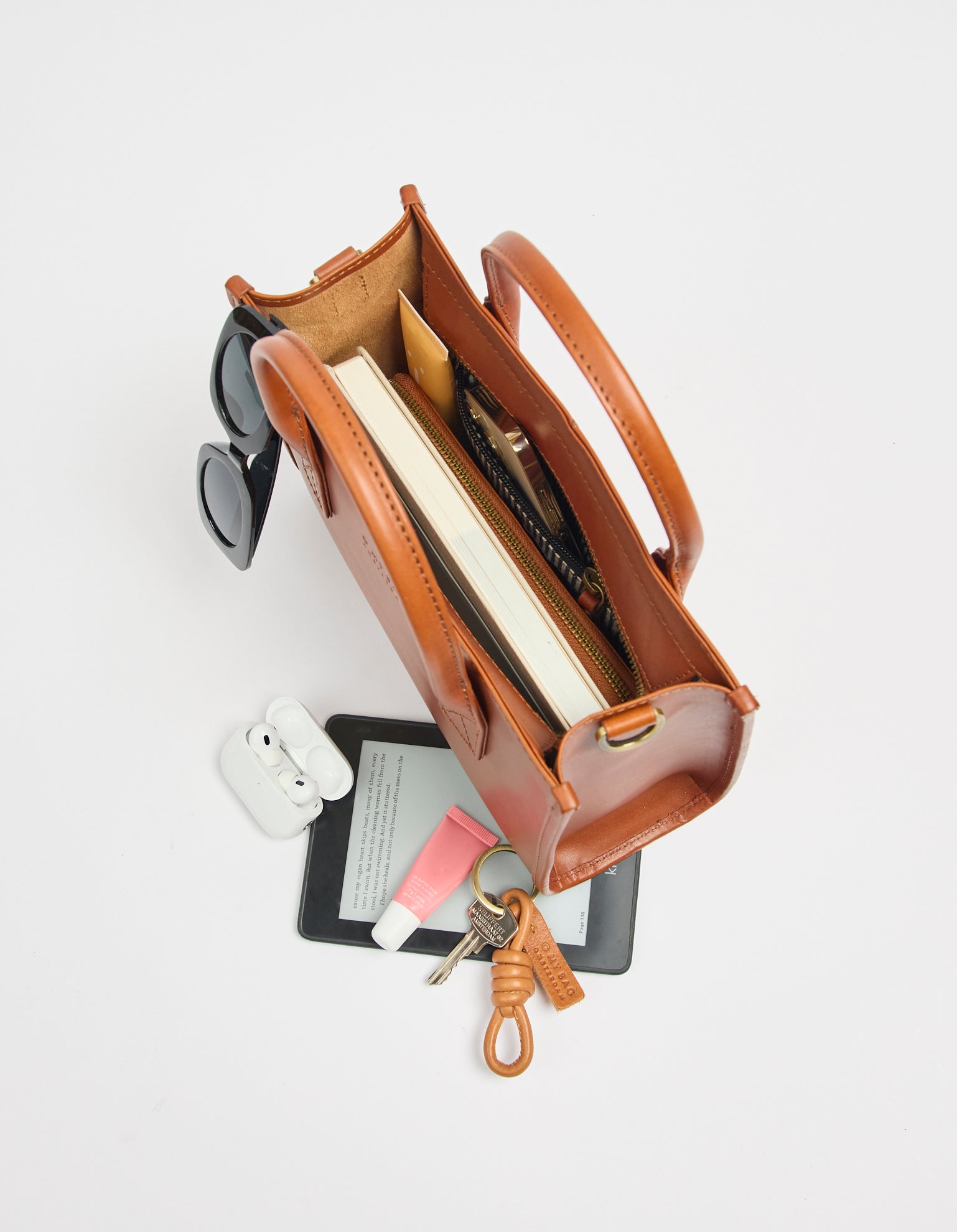 Jackie Midi - Cognac Classic Leather