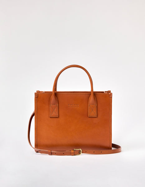 Jackie Midi + Leather Strap - Cognac Classic Leather