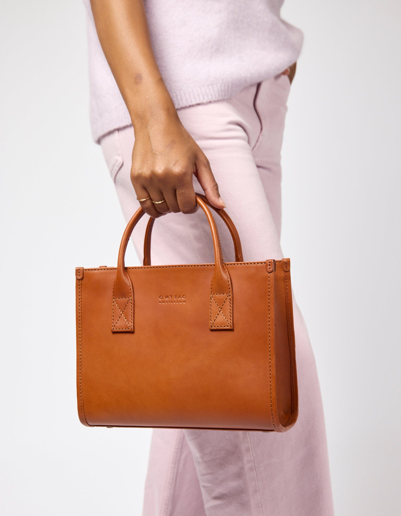 Jackie Midi + Leather Strap - Cognac Classic Leather