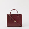 Jackie Midi + Leather Strap - Dark Cherry Classic Leather