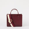 Jackie Midi + Webbing Strap - Dark Cherry Classic Leather