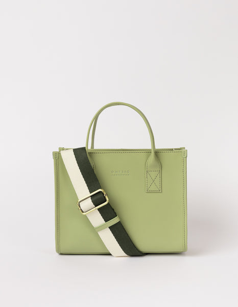 Jackie Midi - Tea Green Classic Leather