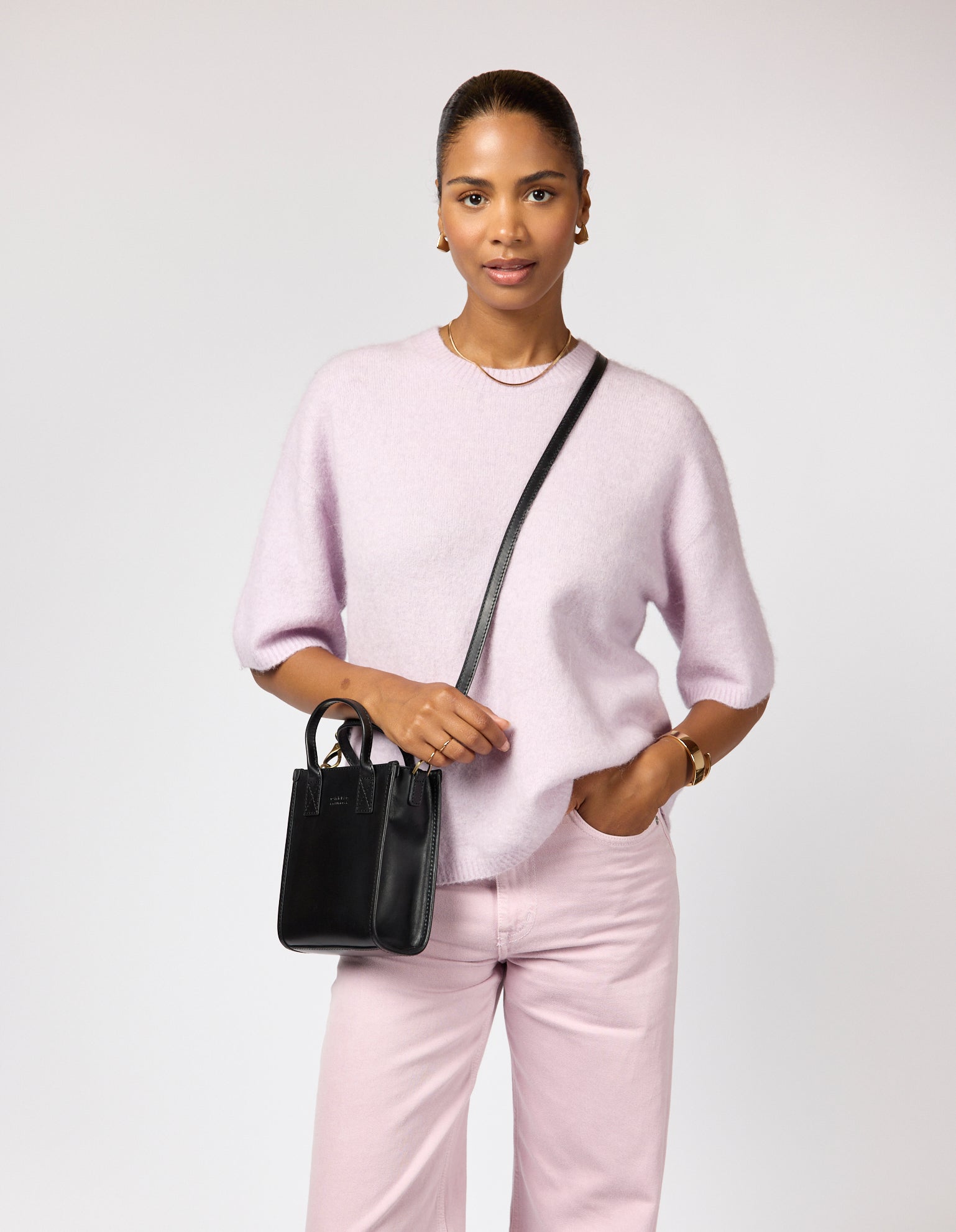 Jackie Mini - Black Classic Leather