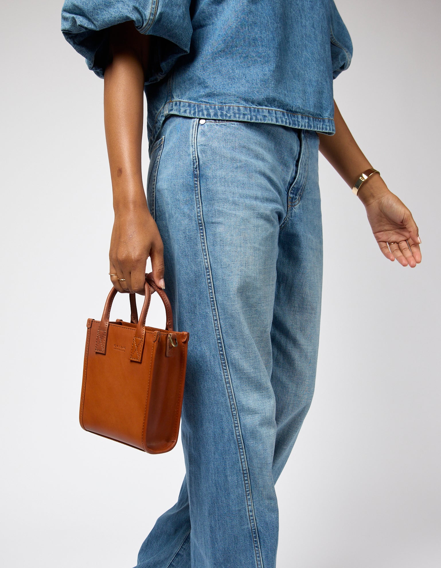 Jackie Mini Cognac Classic Leather - Main Image