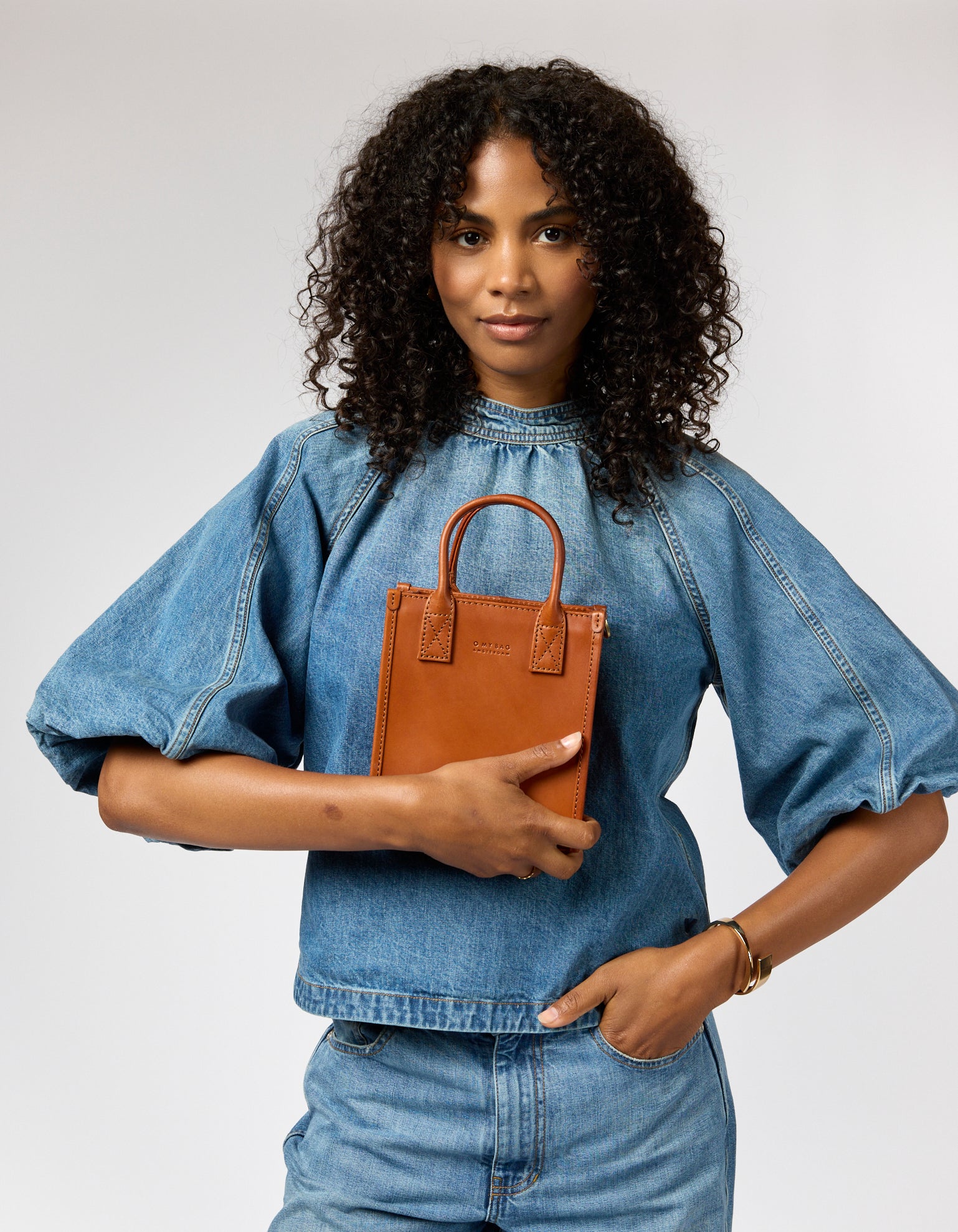 Jackie Mini - Cognac Classic Leather