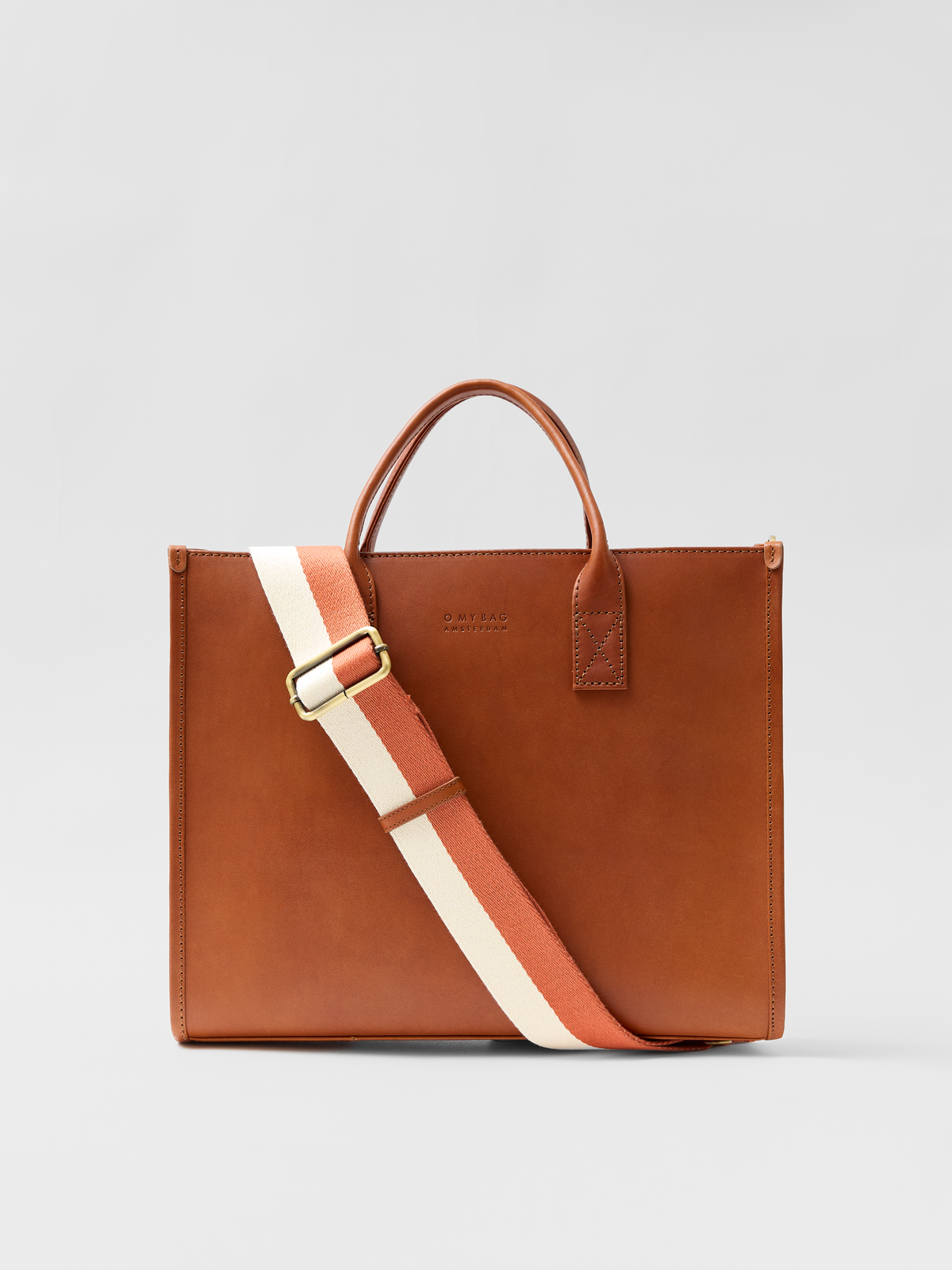 Jackie with Zipper - Cognac Classic Leather