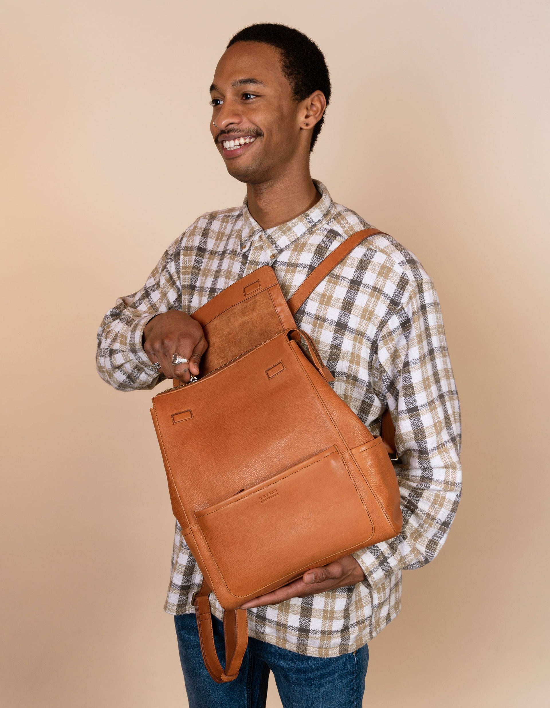 Perfectly Imperfect - Jean Backpack - Wild Oak Soft Grain Leather