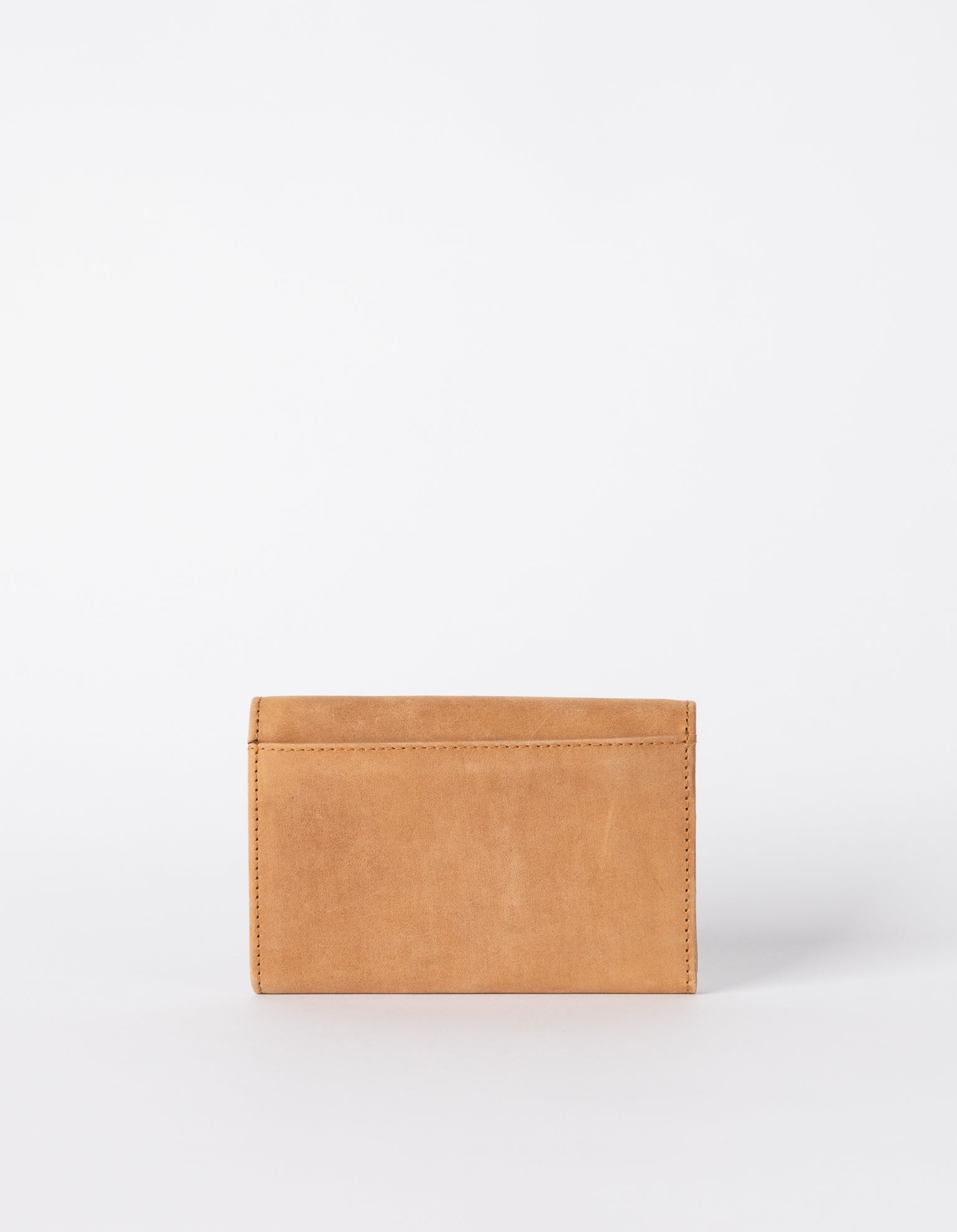 Camel Leather purse. Back product image