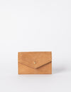 Camel Leather purse. Front product image